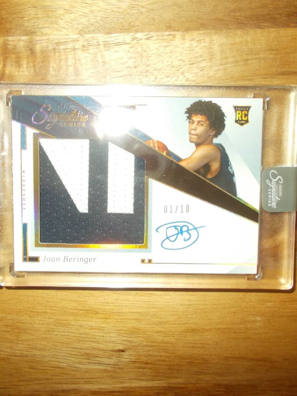 Joan Beringer 2025-26 Panini Signature Series RC (HUGE) Patch Auto /10 T-Wolves